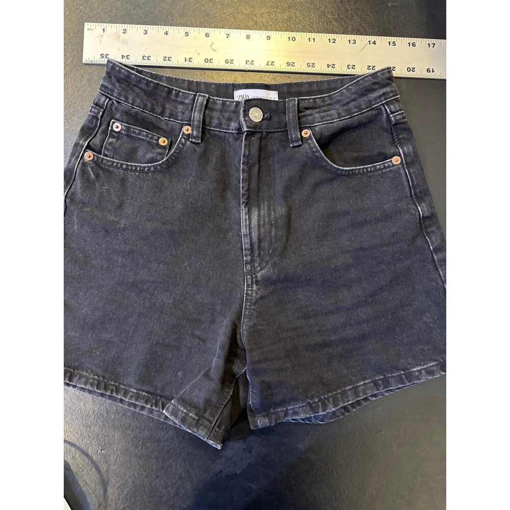 Zara black high rise shorts size 4